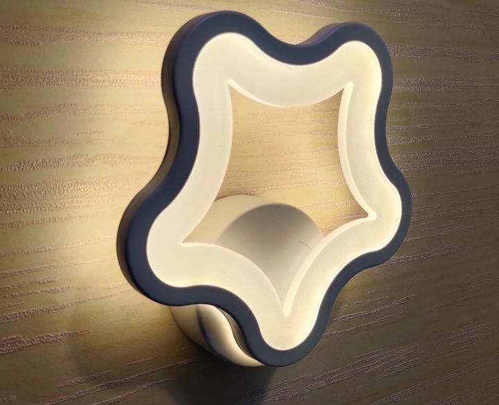 Goldstar LED Wall Light Acrylic Star (WL150) With LED Warm White Light-1